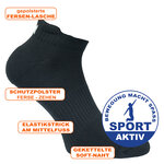 Fitness Sport Sneakersocken XTREME schwarz - 10