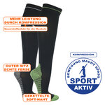 Kompressions-Lauf-Kniestrümpfe XTREME schwarz - 23