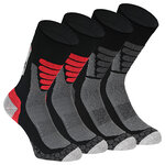 Allwetter Walking Wander-Socken Polsterzonen XTREME schwarz-mix - 1