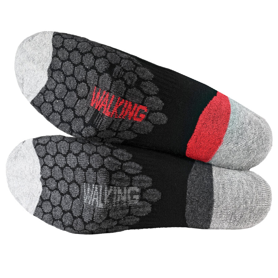Allwetter Walking Wander-Socken Polsterzonen XTREME schwarz-mix - 10
