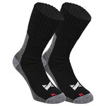 Walking Socken ohne Gummidruck Wolle XTREME schwarz - 1