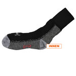 Walking Socken ohne Gummidruck Wolle XTREME schwarz - 3