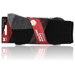 Walking Socken ohne Gummidruck Wolle XTREME schwarz - 9