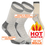 Heavy-Thermo Wander Trekking Woll-Socken Merino Wolle XTREME grau - 2