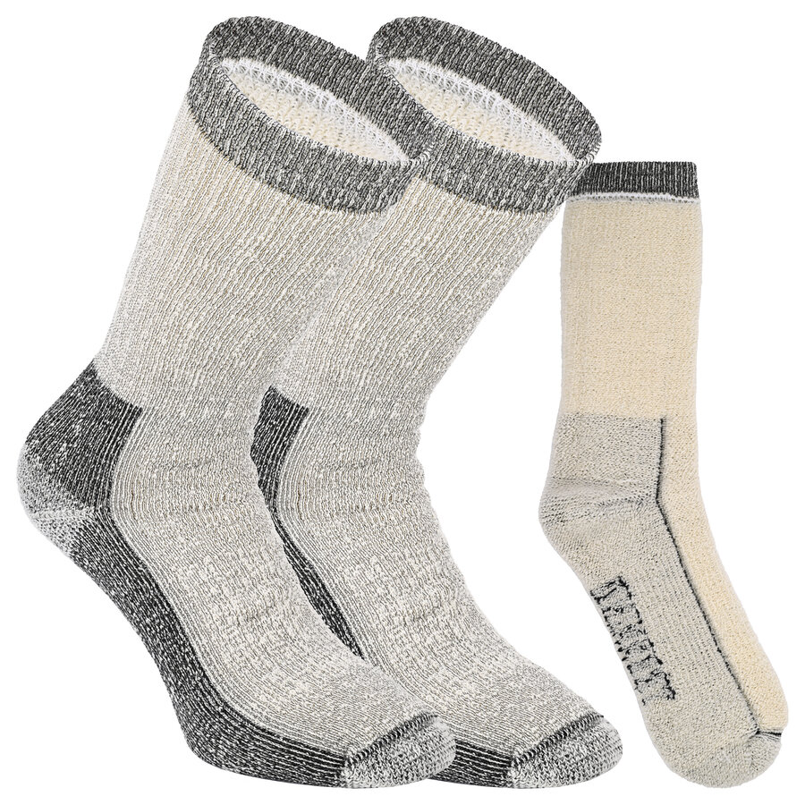 Heavy-Thermo Wander Trekking Woll-Socken Merino Wolle XTREME grau