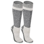 Heavy-Thermo Wander Trekking Kniestrümpfe Merino Wolle XTREME grau - 1