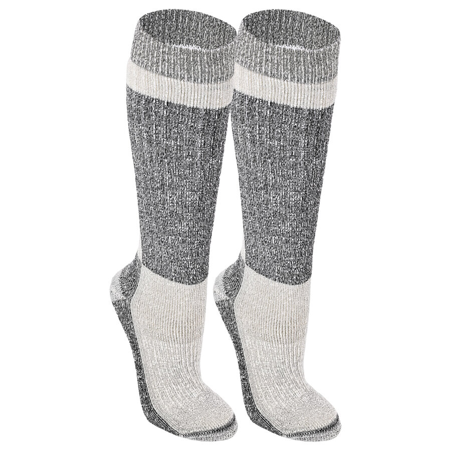 Heavy-Thermo Wander Trekking Kniestrümpfe Merino Wolle XTREME grau
