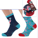 Kinder Weihnachts-Motiv-Socken Mädchen in Christbaum-Kugel Apollo - 5