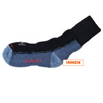 Walking-Socken ohne Gummidruck Wolle XTREME dunkelblau - 3