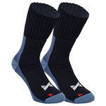 Walking-Socken ohne Gummidruck Wolle XTREME dunkelblau - 1