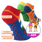 Kinder Trampolin Sneakersocken ABS Noppen Ringel - 2