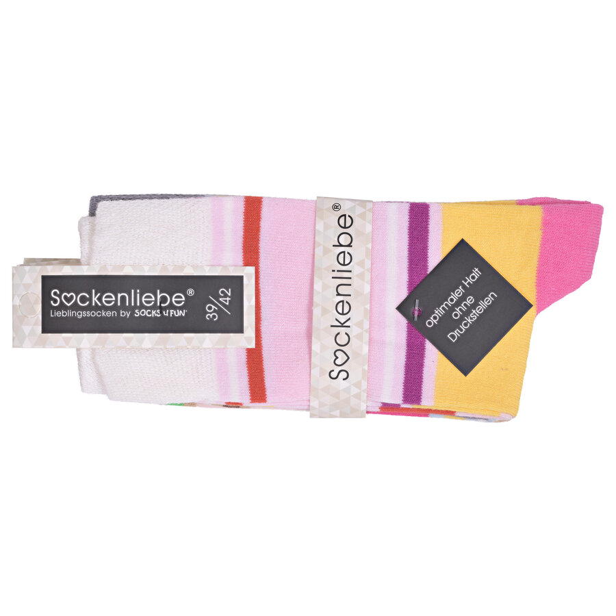 Damen Ringelsocken Baumwolle - 2