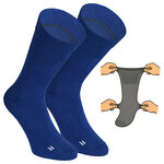 Socken extra breit weit ohne Gummidruck jeansblau - 1