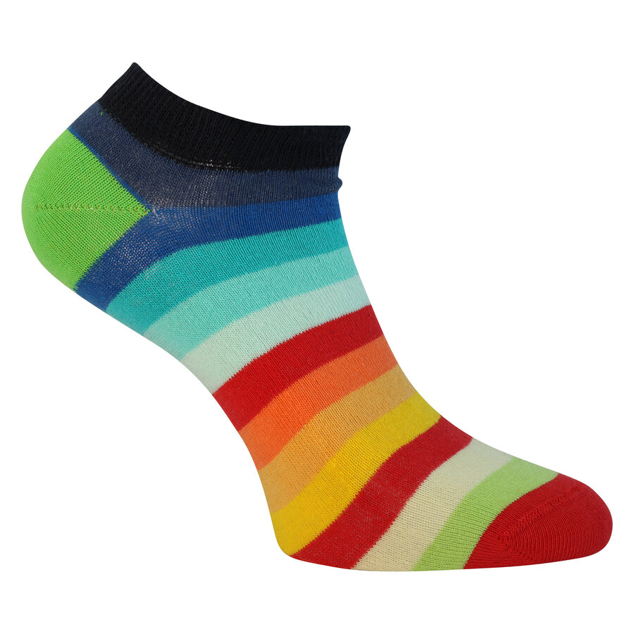 Ringel Sneakersocken Regenbogen Baumwolle