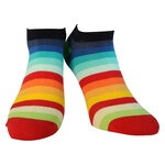 Ringel Sneakersocken Regenbogen Baumwolle - 5