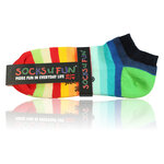Ringel Sneakersocken Regenbogen Baumwolle - 3