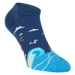 Küstenmotive Sneaker Socken Meer Leuchtturm Möwen - 5