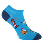 Küstenmotive Sneaker Socken Meer Leuchtturm Möwen - 9