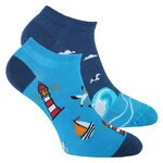 Küstenmotive Sneaker Socken Meer Leuchtturm Möwen - 8