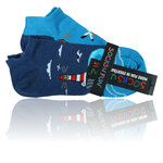 Küstenmotive Sneaker Socken Meer Leuchtturm Möwen - 12