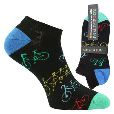 Lustige bunte Sneakersocken mit Motive