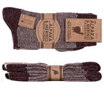 Alpaka-Merino-Wolle Socken Ringel-Trend - 10