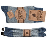 Alpaka-Merino-Wolle Socken Ringel-Trend - 15