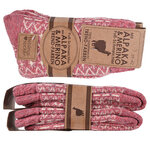 Alpaka-Merino-Wolle Socken Folklore-Trend - 18