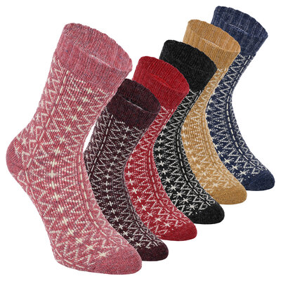 Alpaka-Merino-Wolle Socken Folklore-Trend