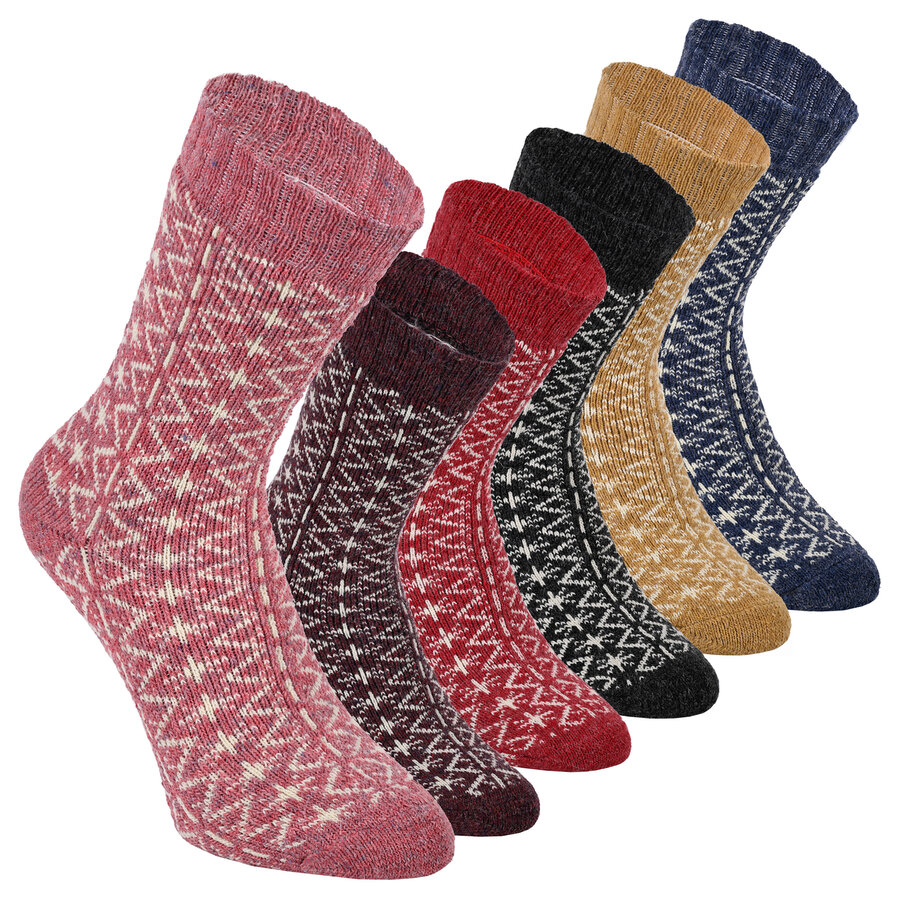 Alpaka-Merino-Wolle Socken Folklore-Trend