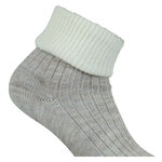 Alpaka-Wolle Umschlagsocken beige-wollweiß - 5