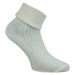 Alpaka-Wolle Umschlagsocken beige-wollweiß - 6