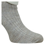 Alpaka-Wolle Umschlagsocken beige-wollweiß - 9
