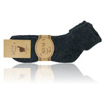 Alpaka-Wolle Umschlagsocken anthrazit - 8