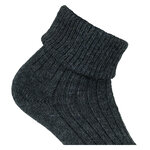 Alpaka-Wolle Umschlagsocken anthrazit - 5