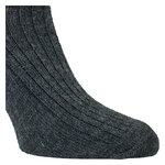 Alpaka-Wolle Umschlagsocken anthrazit - 7