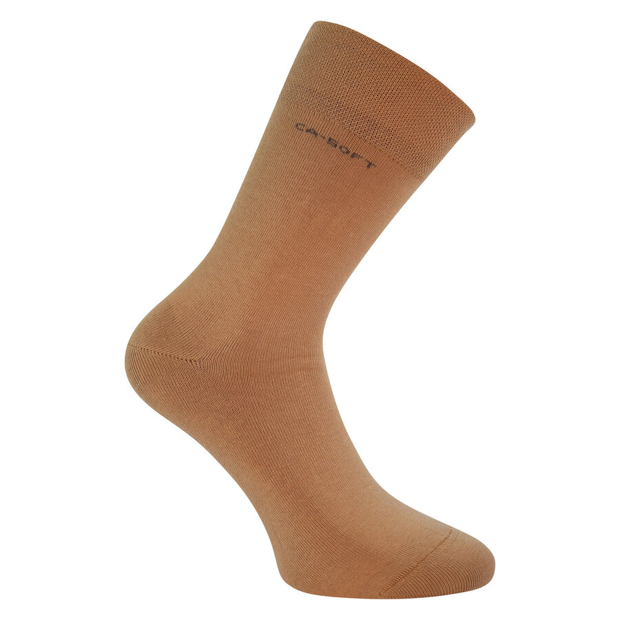 Herrensocken ohne Gummidruck Camano CA-Soft iced coffee beige