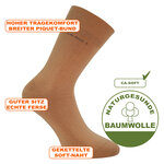 Herrensocken ohne Gummidruck Camano CA-Soft iced coffee beige - 2