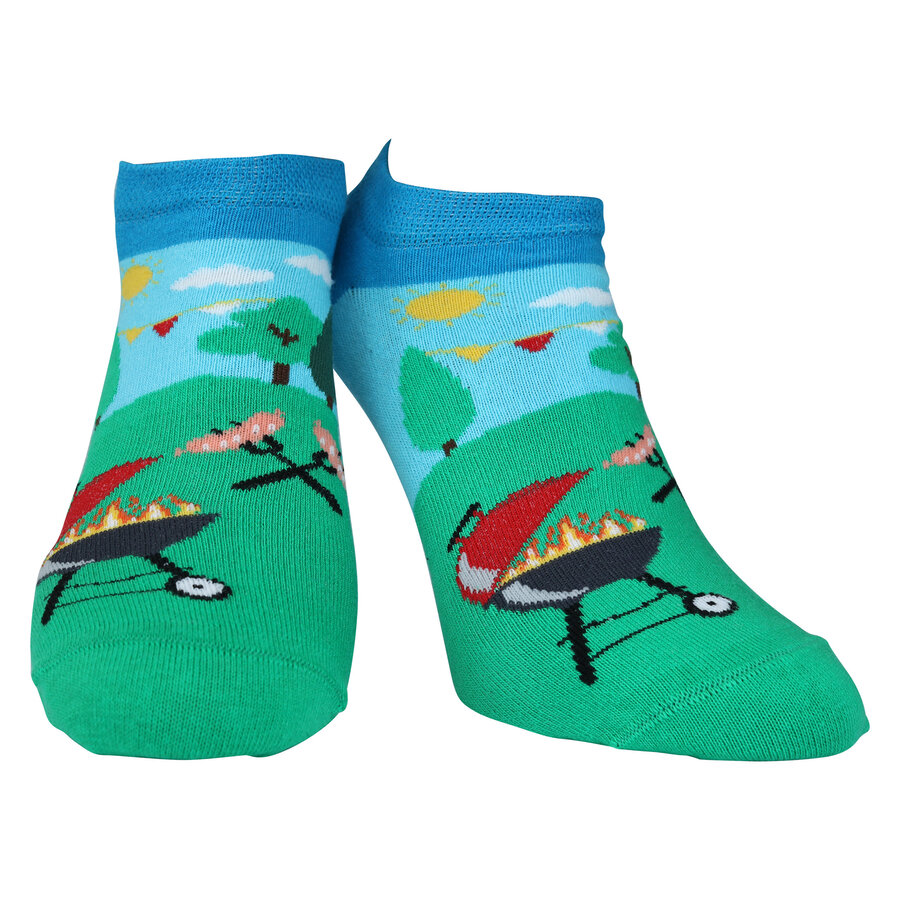 BBQ Grillfest Sneakersocken Bambus - 5