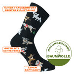 Hunde Motivsocken lustige Kläffer Baumwolle - 17