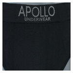 Herrenslips nahtlos Baumwolle Apollo grau schwarz mix - 19