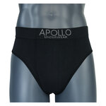 Herrenslips nahtlos Baumwolle Apollo grau schwarz mix - 14