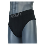 Herrenslips nahtlos Baumwolle Apollo grau schwarz mix - 15