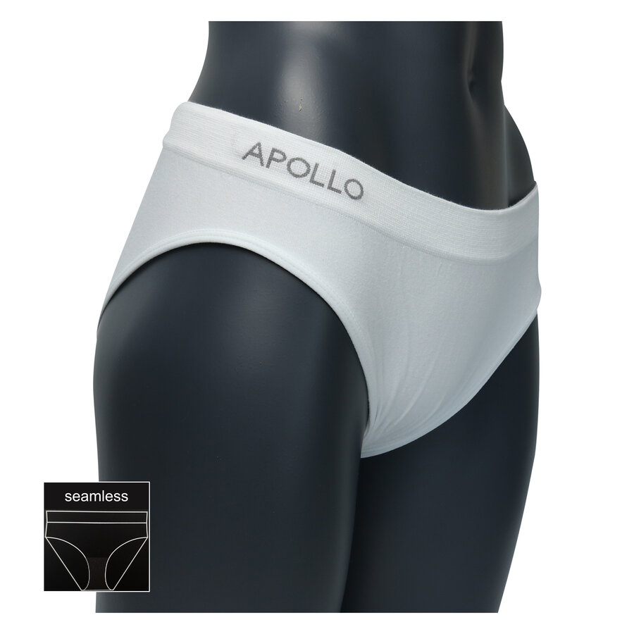Damen Slips nahtlos Baumwolle Apollo weiß