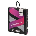 Damen Sports CROP TOP bauchfreies Oberteil XTREME grau melange - 2