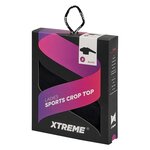 Damen Sports CROP TOP bauchfreies Oberteil XTREME schwarz - 2