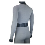 Damen Sports CROP TOP bauchfreies Oberteil XTREME grau melange - 4