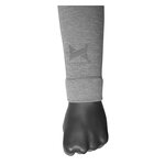 Damen Sports CROP TOP bauchfreies Oberteil XTREME grau melange - 7