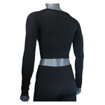 Damen Sports CROP TOP bauchfreies Oberteil XTREME schwarz - 4