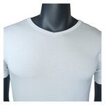 Herren Bambus T-Shirts V-Ausschnitt Apollo weiß - 6